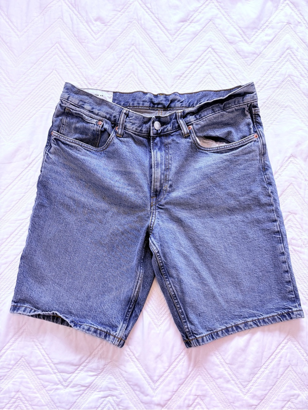 H&M Men's Blue Denim Jean Shorts